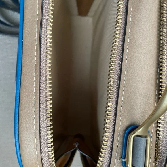 Coach Riley Lunchbox Bag In Colorblock dark denim multi - Picture 12 of 15